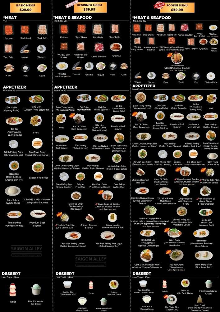 Saigon Alley AYCE Hotpot Menu image 2